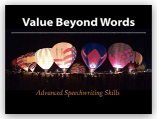 Value Beyond Words: Advanced Speechwriting - 1 Day